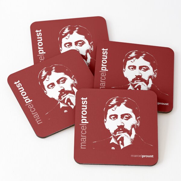 Item preview, Classic Marcel Proust poster (red) designed and sold by CMYKStudio.