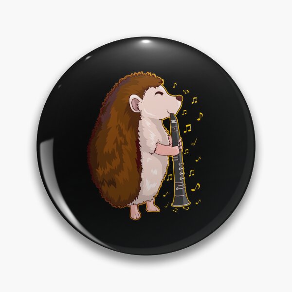 Item preview, Hedgehog Plays Flute - Funny Hedgehog designed and sold by Ibu83.