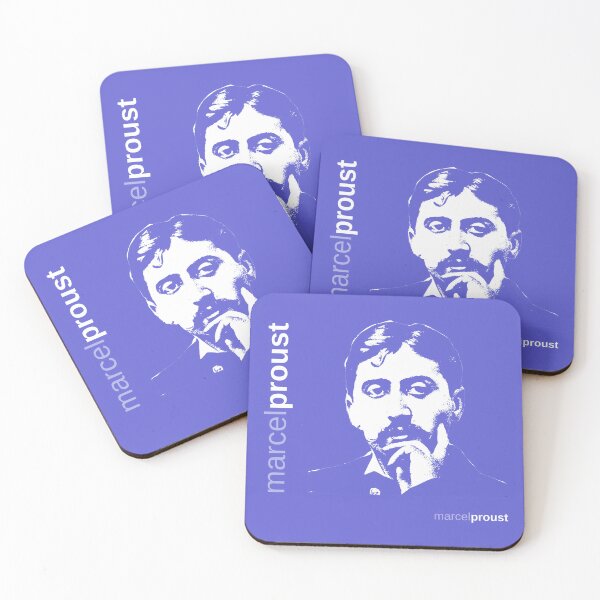 Item preview, Classic Marcel Proust poster (indigo) designed and sold by CMYKStudio.