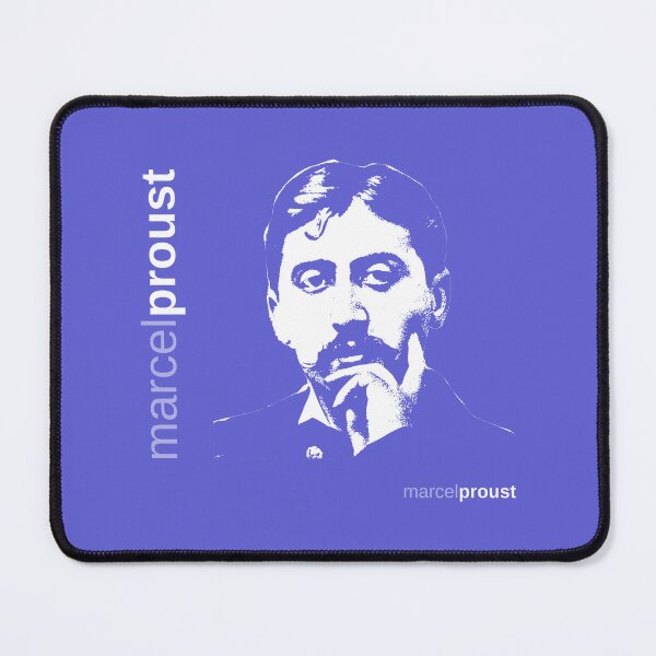Item preview, Classic Marcel Proust poster (indigo) designed and sold by CMYKStudio.