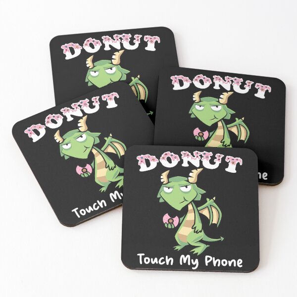 Item preview, Donut Touch My Phone | Dragon | Pink Donut designed and sold by Wheeler-Styl3.