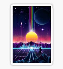 Neon Sunrise Sticker