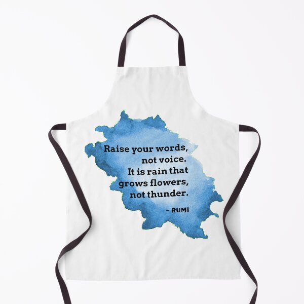 Item preview, Rumi Quote Raise your words not voice It is rain that grows flowers not thunder designed and sold by avit1.