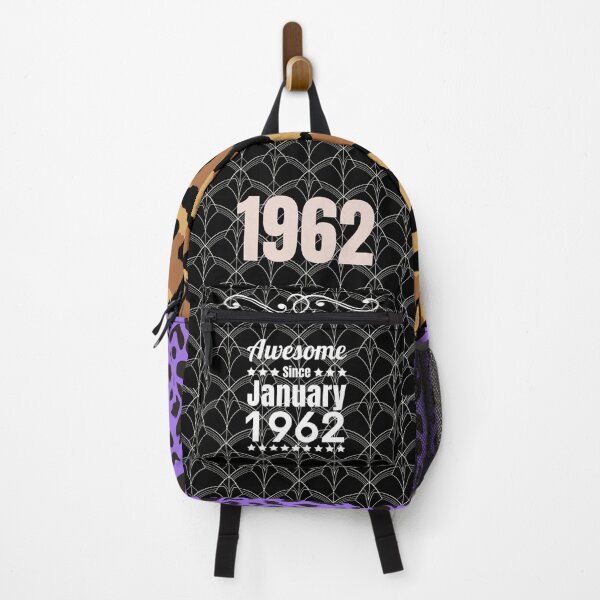 Item preview, Awesome Since January 1962 - Black White Retro Typography | 60th Birthday designed and sold by Delandor.