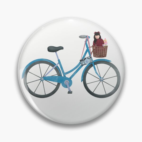 Item preview, Blue Bicycle with Basket, Flowers, Camera, and Doll designed and sold by KaraleeLS.