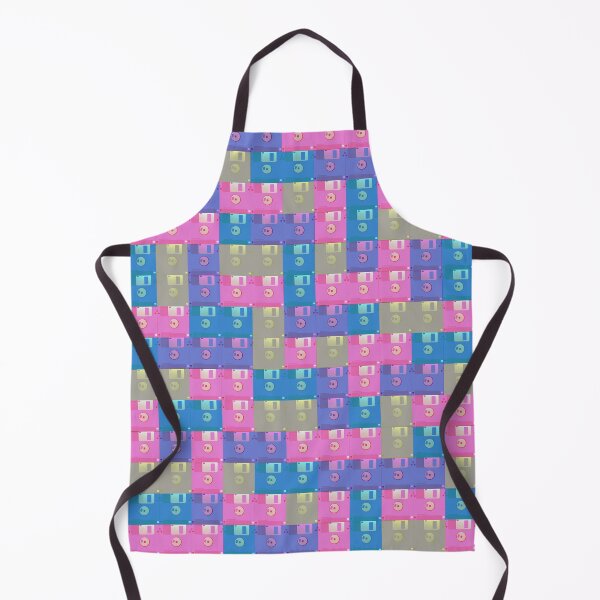 Item preview, Floppy Disk Grid // Pink & Blue designed and sold by The Wellington Boot.
