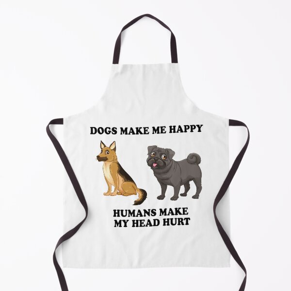 Aperçu de l'œuvre Les chiens me rendent heureux Les humains me font mal à la tête créée et vendue par Simo200.