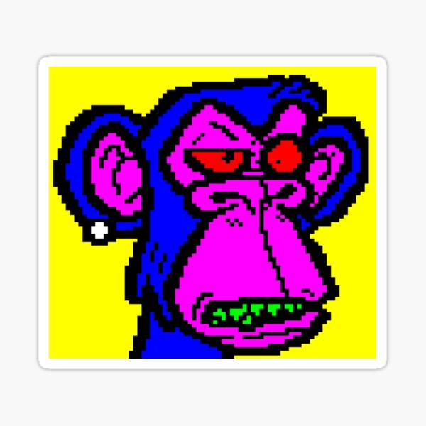 Scam Monkey Yoghurt Organisation #0001 Sticker