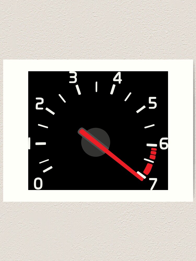 "Volvo 850 T5 rev limiter over 7000rpm" Art Print by EdimDesign Redbubble