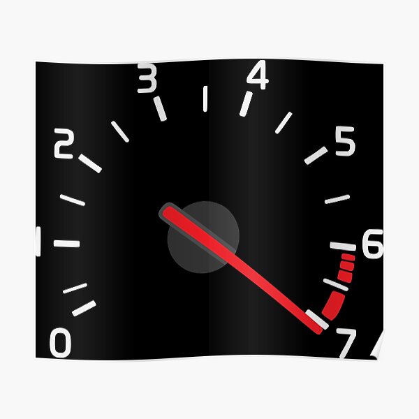 "Volvo 850 T5 rev limiter over 7000rpm" Poster for Sale by EdimDesign