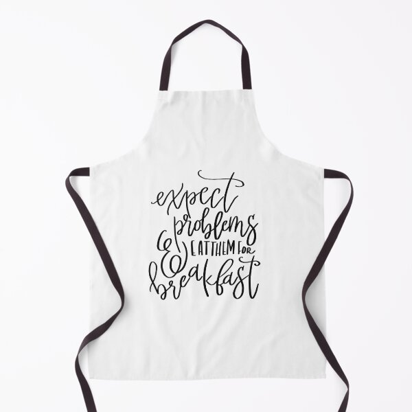 Item preview, Expect problems, eat them for breakfast motivational Quote designed and sold by ManifestoDesign.