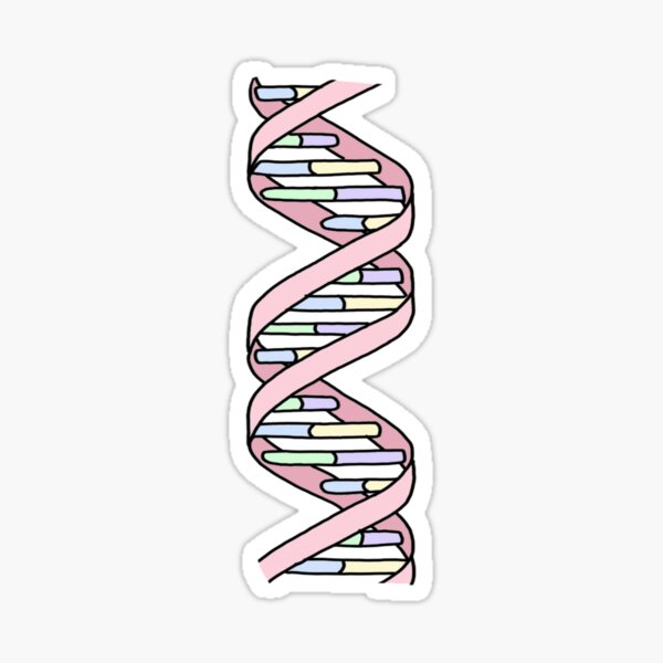 Pastell DNA Strang Sticker