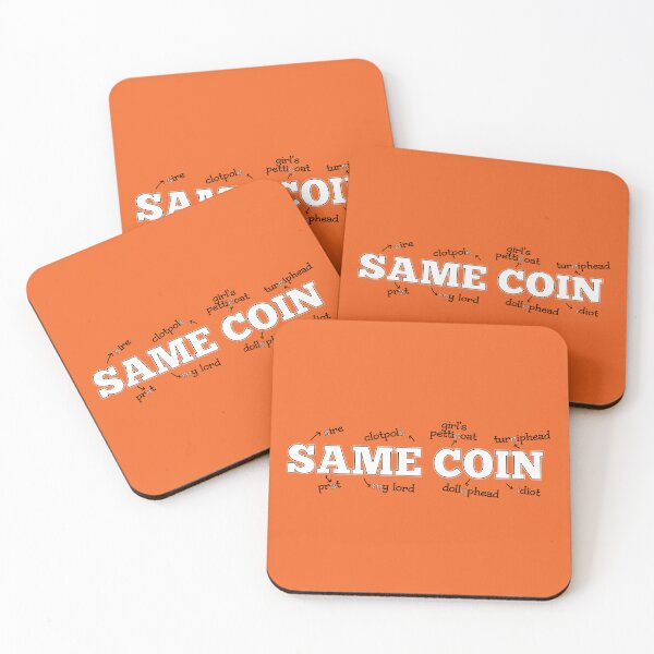 Item preview, Merthur Two Sides of the Same Coin Orange designed and sold by LovesickLobotomy.