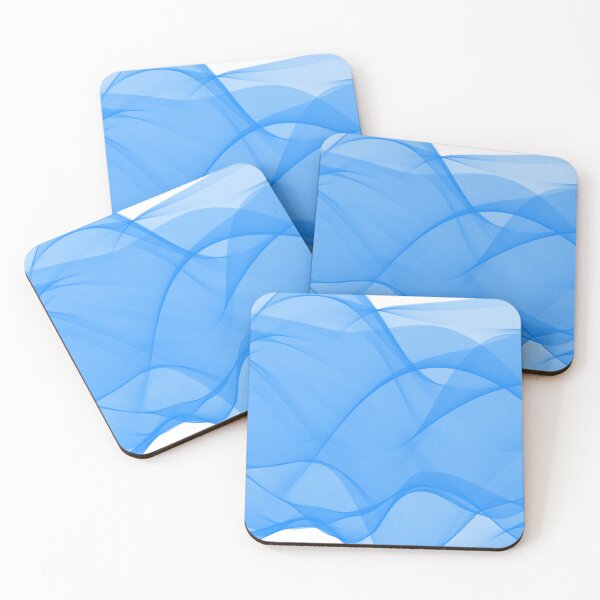 Item preview, Blue Flowing Abstract Design designed and sold by beccaveedesigns.