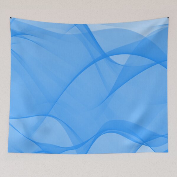 Item preview, Blue Flowing Abstract Design designed and sold by beccaveedesigns.