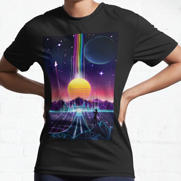Neon Sunrise Active T-Shirt