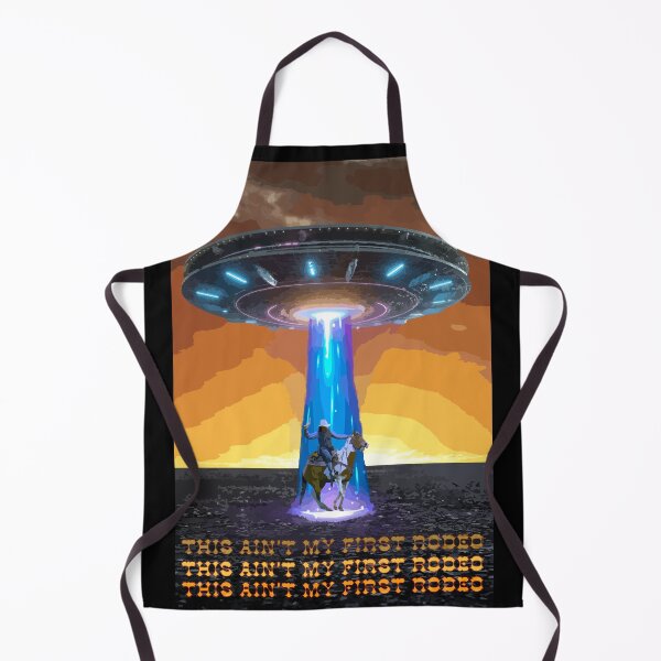 Item preview, Cowboy VS Alien- This Ain't My First Rodeo designed and sold by Nutmeg-Emporium.