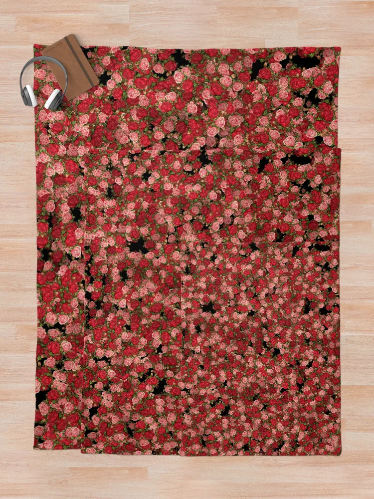 Thumbnail 5 of 6, Throw Blanket, All Roses designed and sold by LRGraphics.