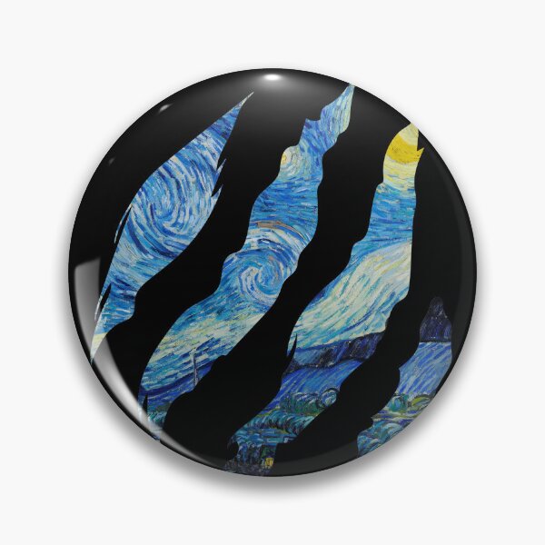 Item preview, The Starry Night - Vincent Van Gogh 1889 Slash Claw designed and sold by superbling.