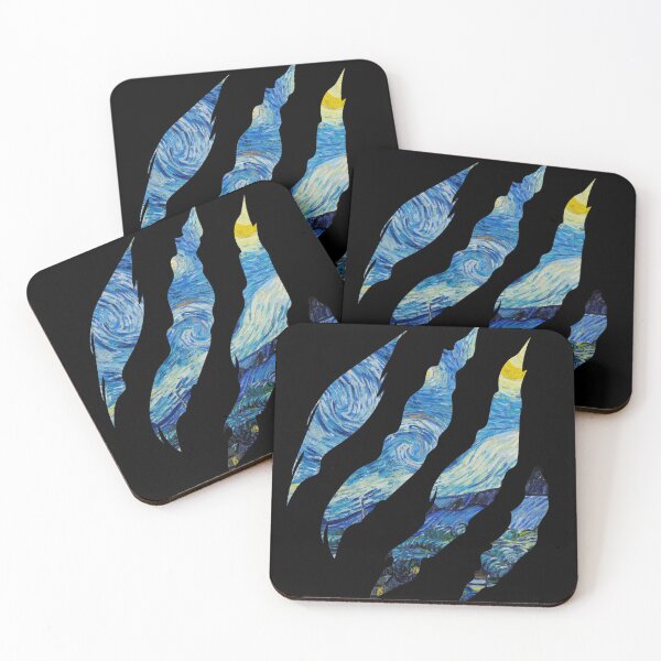 Item preview, The Starry Night - Vincent Van Gogh 1889 Slash Claw designed and sold by superbling.
