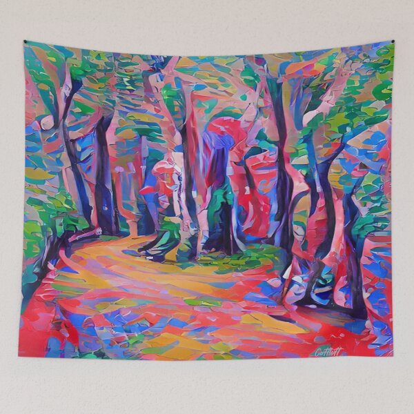 Item preview, Abstract Art - Abstract - Impressionism -Modern Art -California - Colorado - Hiking Trails designed and sold by CattlettArt.