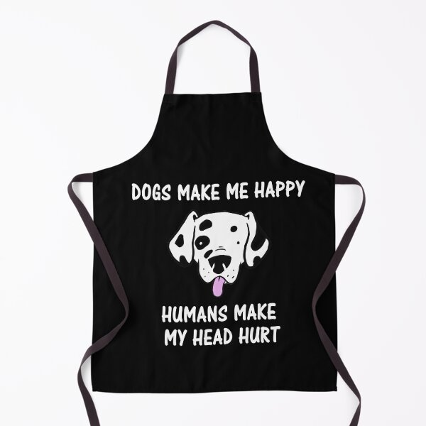 Aperçu de l'œuvre Les chiens me rendent heureux Les humains me font mal à la tête créée et vendue par Simo200.