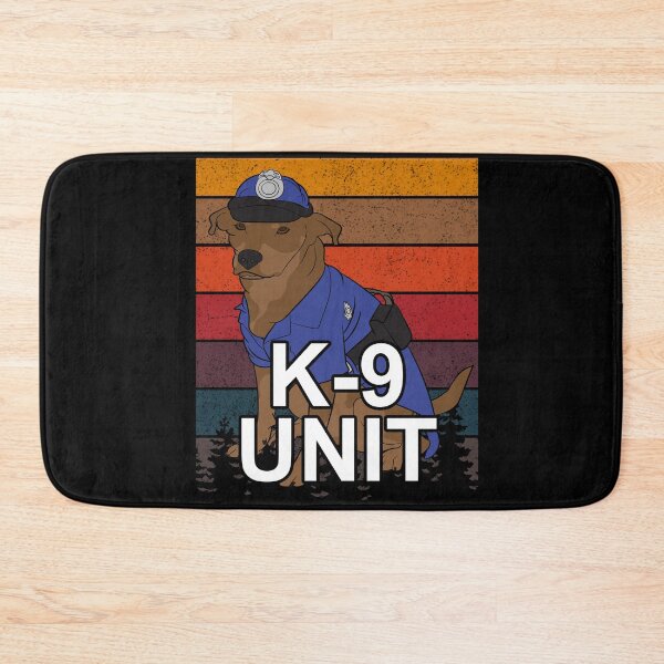Item preview, K9 unit pug/ dog artistic retro sunset/distressed design designed and sold by SamRVstore.
