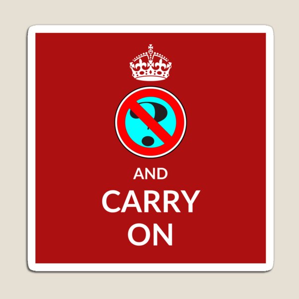 Item preview, Keep Calm No Questions And Carry On T shirt - No Questions T shirt - Mens Womens T shirt designed and sold by Apikoedesign.