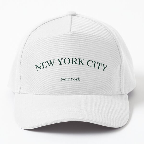 Manhattan New York City, New York, Minimalist Dark Green Design  Cap for  Sale by BellaHope1