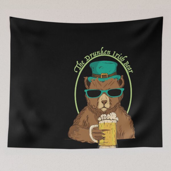 Item preview, The Drunken Irish Bear St Patrick's Day designed and sold by Merchandiser099.