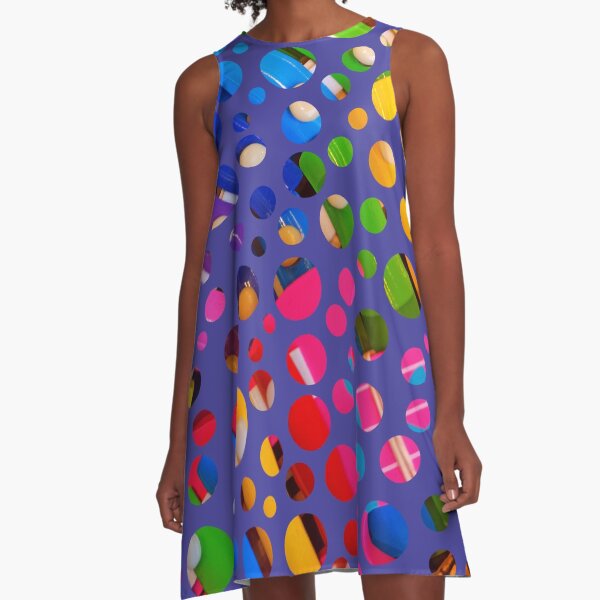Item preview, ABSTRACT MULTI COLORED CIRCLES FABRIC AND TEXTILE DESIGN designed and sold by nickbrayimages.