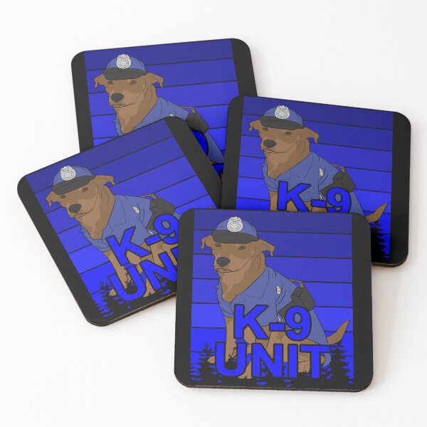 Item preview, K9 unit pug/ dog artistic blue retro sunset/distressed design style 2 designed and sold by SamRVstore.