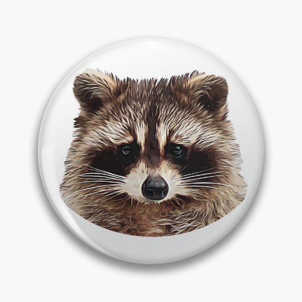 Item preview, Cute Racoon head wild forest animal designed and sold by FrenchsTuck.