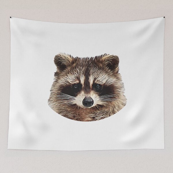 Item preview, Cute Racoon head wild forest animal designed and sold by FrenchsTuck.