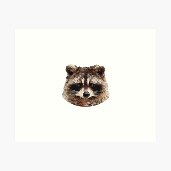 Item preview, Cute Racoon head wild forest animal designed and sold by FrenchsTuck.