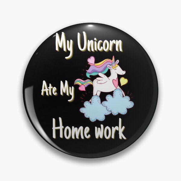 Item preview, M'y Unicorn ate My homework  designed and sold by JUSTDOIT ⭐⭐⭐⭐⭐.