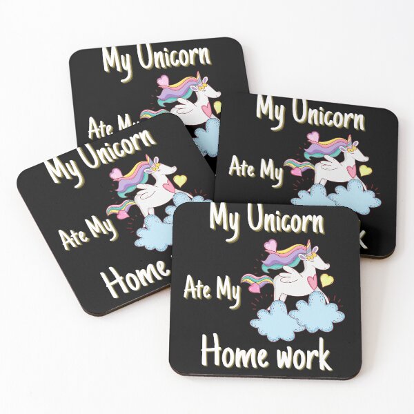 Item preview, M'y Unicorn ate My homework  designed and sold by JUSTDOIT ⭐⭐⭐⭐⭐.