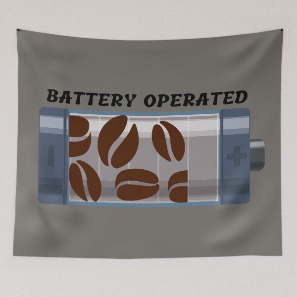 Item preview, Coffee Beans Battery Operated In Grey designed and sold by LuckyKermit.