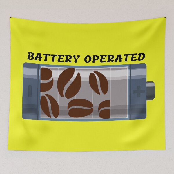 Item preview, Coffee Beans Battery Operated In Yellow designed and sold by LuckyKermit.
