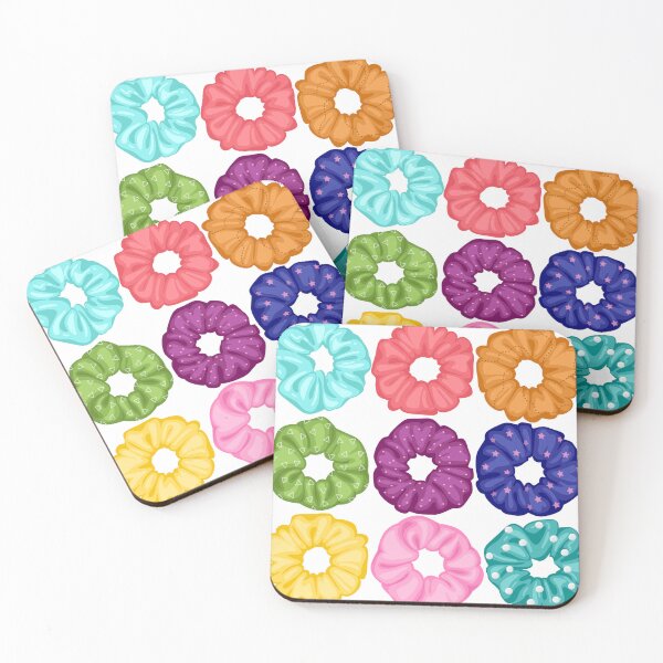 Item preview, Cute colorful glossy scrunchies designed and sold by aninanime.