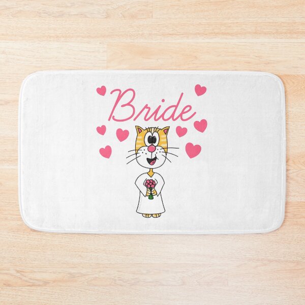 Item preview, Bride Cat Bachelorette Party Engagement Wedding designed and sold by doodlerob.