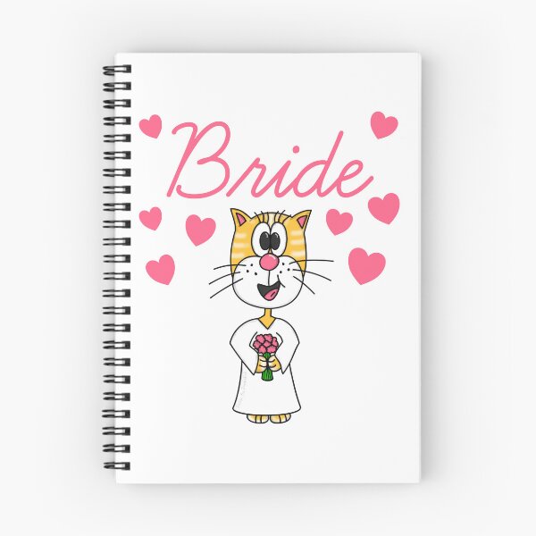 Item preview, Bride Cat Bachelorette Party Engagement Wedding designed and sold by doodlerob.