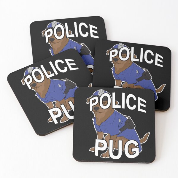 Item preview, Police pug/ dog artistic design style 3 designed and sold by SamRVstore.