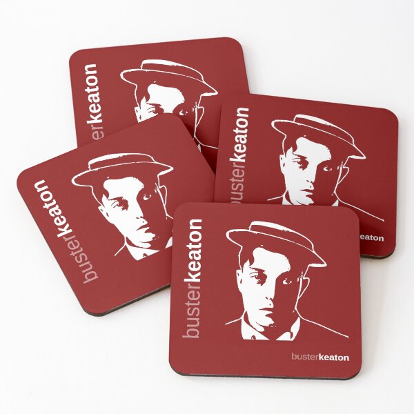 Item preview, Classic Buster Keaton poster (red) designed and sold by CMYKStudio.