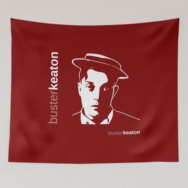 Item preview, Classic Buster Keaton poster (red) designed and sold by CMYKStudio.
