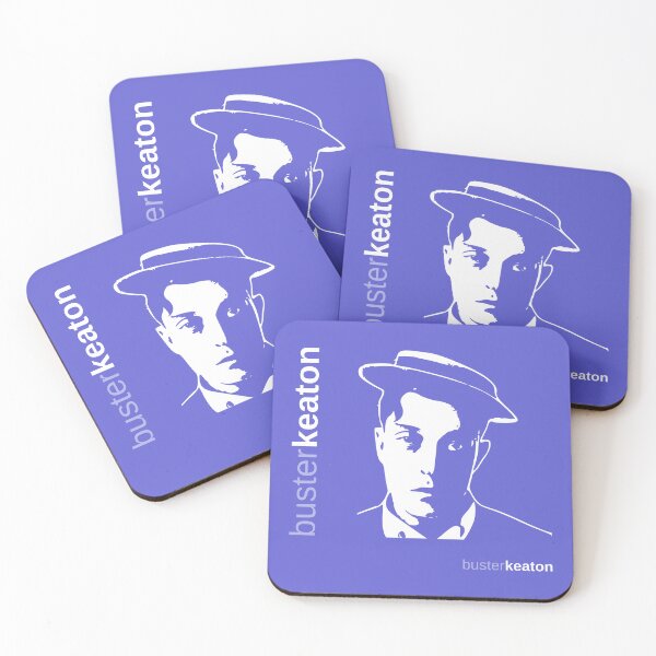 Item preview, Classic Buster Keaton poster (indigo) designed and sold by CMYKStudio.