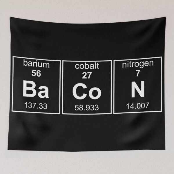 Item preview, Ba - Co - N - for chemistry lovers designed and sold by TeesLina.