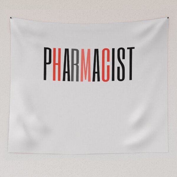 Item preview, Pharmacist tshirt tall funky red and balck text designed and sold by miriamyk.
