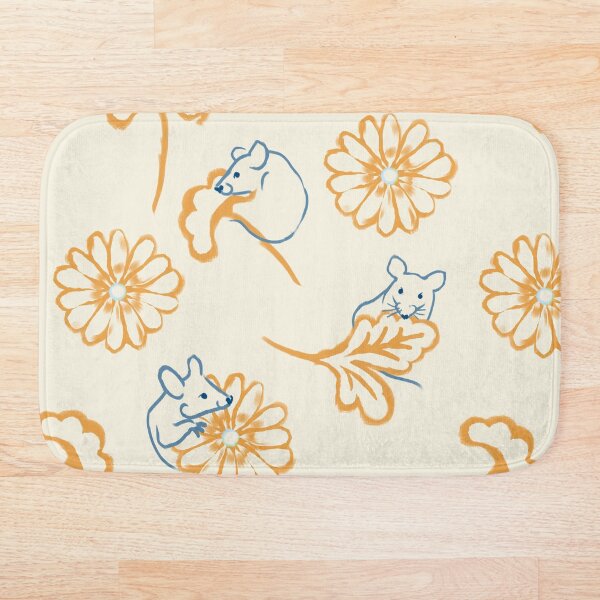 Item preview, Mouse and flower pattern designed and sold by Mary Jane Lange.
