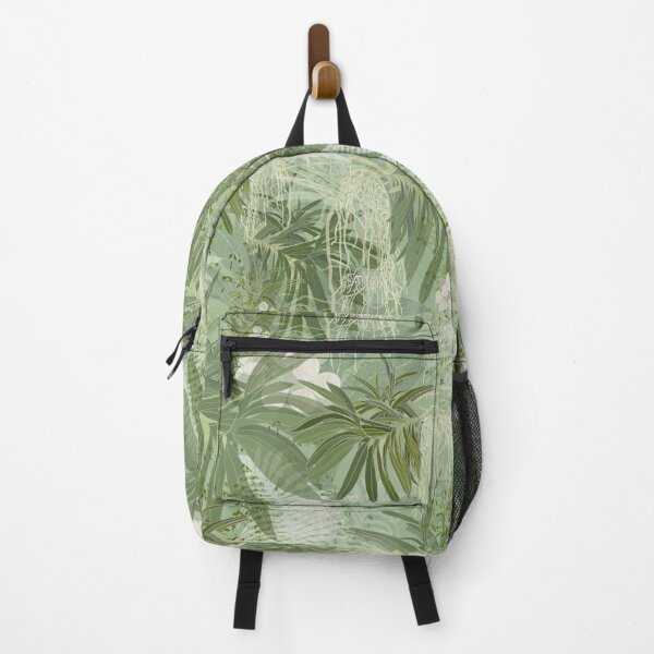 Item preview, Orchid jungle in soft minty greens designed and sold by Wildwagner.